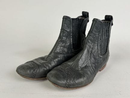 BALENCIAGA - Paio di stivali, pelle verde abete ef