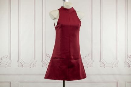 COURREGES - Mini robe sans manches, en jersey poly