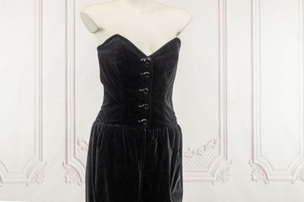 YVES SAINT LAURENT VARIATIONS Hiver 1986 - Robe bu
