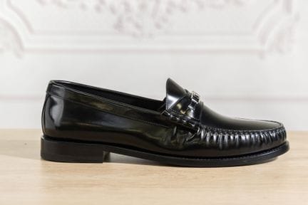 CELINE - Paire de mocassins homme en cuir glacé no