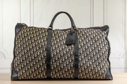 CHRISTIAN DIOR Vintage - Sac de voyage en toile ja