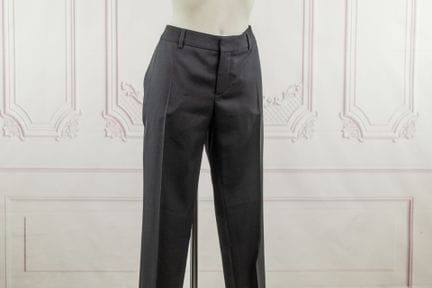 SAINT LAURENT PARIS - Pantalon en gabardine de lai