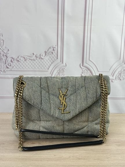 YVES SAINT LAURENT - Sac "Loulou jean's", fermetur