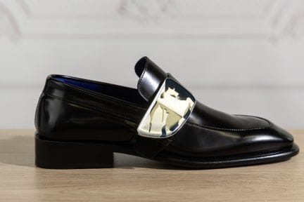 BURBERRY - Paire de mocassins homme à bouts carrés