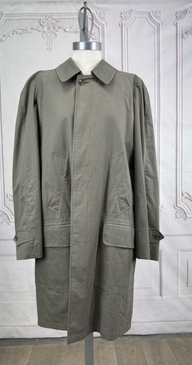BURBERRY - Trench-coat en gabardine de coton kaki 