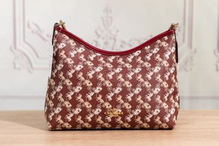COACH - Borsa "Laurel" da spalla in tela rivestita