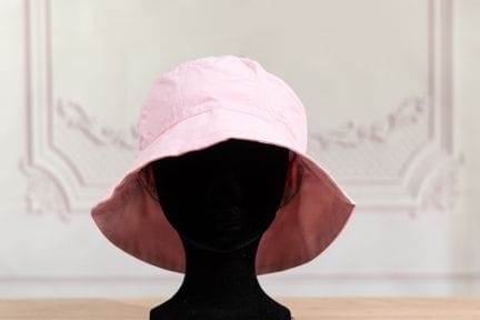 JACQUEMUS - Bob baluchon en toile rose, tour de tê