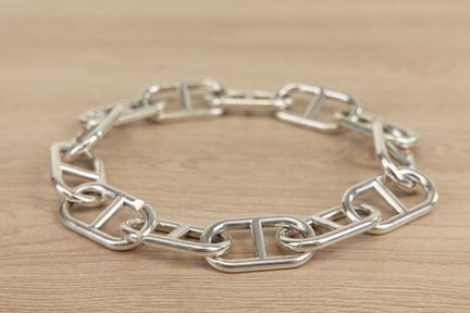 HERMES - Collier ancre de marine grand modèle en a
