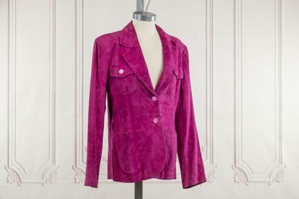 YVES SAINT LAURENT Variations - Veste en daim fusc