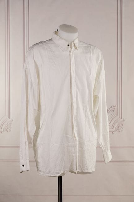 GIANNI VERSACE - Chemise homme en piqué de coton b