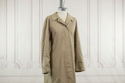 BURBERRY - Imperméable beige, col, simple boutonna