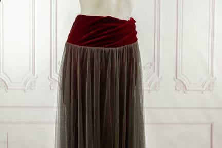 JEAN-PAUL GAULTIER Femme - Jupe longue en velours 