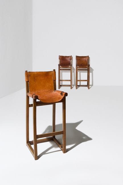 xx Paco Muñoz (1925–2009)
Set aus drei Barstühlen 