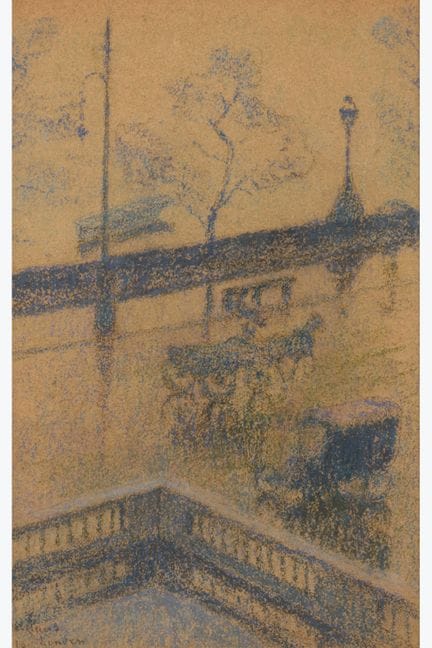 Emile Claus (1849–1924)
London, 1919
Pastel on pap
