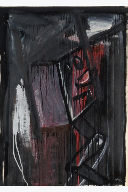 Walter Swennen (1946–2025)
The Human Box, 1986
Oil
