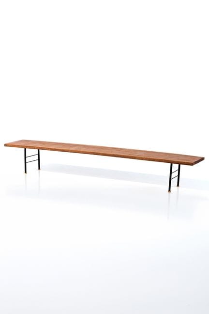 Edoardo Gellner (1909-2004)
Bench
Walnut and lacqu