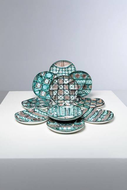 Robert Picault (1919-2000)
Suite de onze assiettes