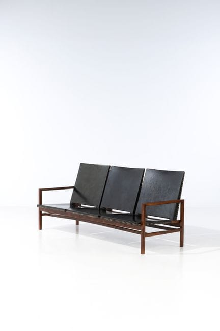 Joaquim Tenreiro (1906-1992)
Canapé
Imbuia et cuir