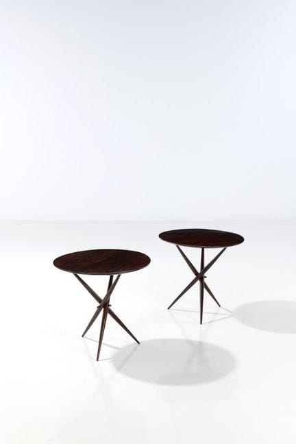 x Sergio Rodrigues (1927-2014)
Paire de tables d'a
