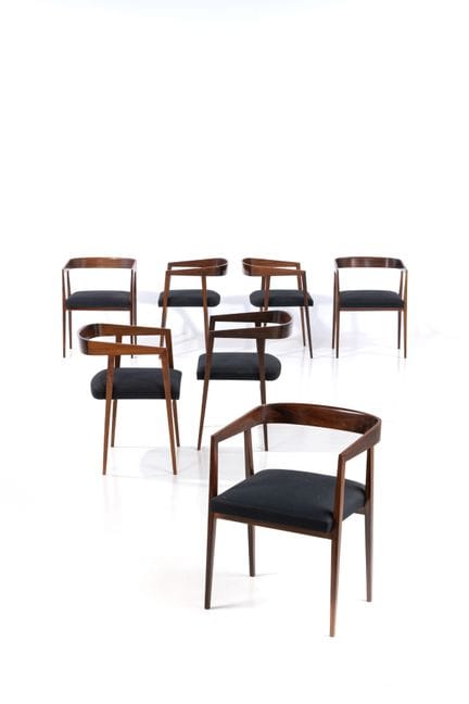 Joaquim Tenreiro (1906-1992)
Suite de sept chaises