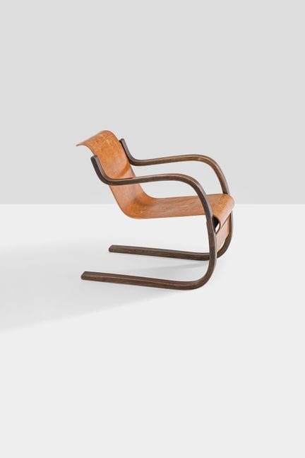xx Alvar Aalto (1898-1976)
Fauteuil modèle n°42 di