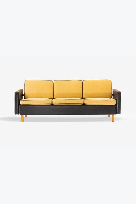 xx Alvar Aalto (1898-1976)
Canapé
Cuir et textile
