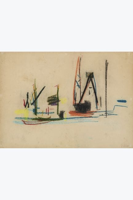 Eugène Leroy (1910–2000)
Ohne Titel (Hafen), um 19