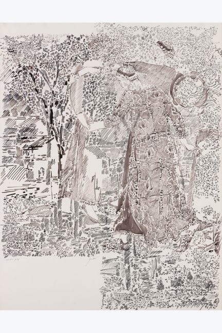 x François Rouan (nacido en 1943)
Medici, 9, 1974

