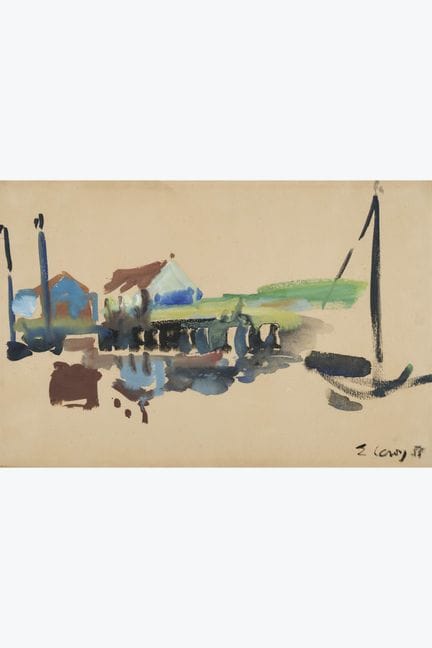 Eugène Leroy (1910-2000)
Sin título (Marina), 1955