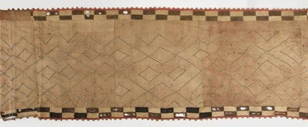 Morceau de tissu, culture Kuba, Congo
Toile brodée