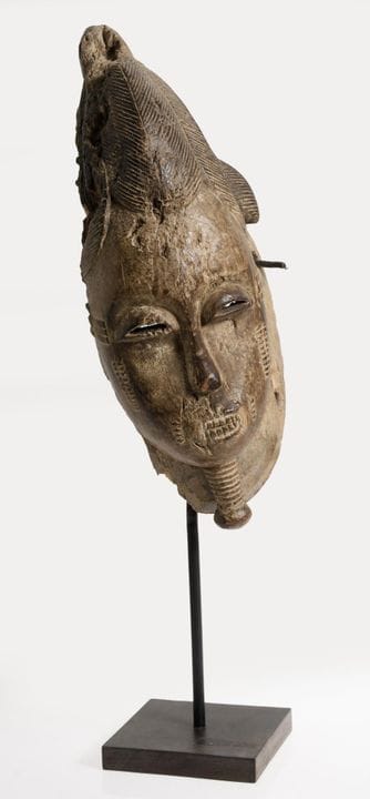 Masque cérémoniel, culture Baoulé, Côte d'Ivoire
B