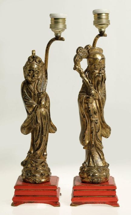 Paire de lampes de table, probablement pour Loewe,