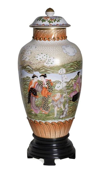 Vase Tibor en plâtre émaillé, Fundación de Gremios