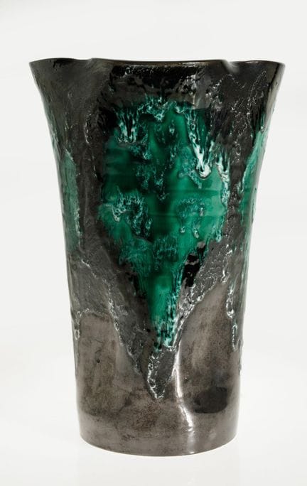 Vase en céramique émaillée, manufacture de Vallaur