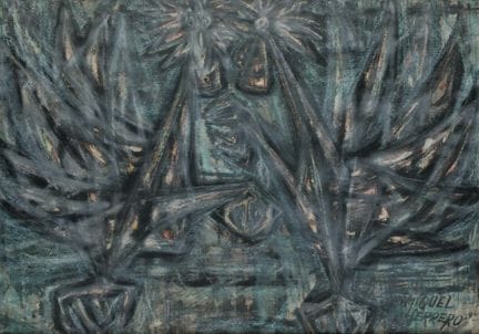 MIGUEL HERRERO 
Madrid (1922) / (1994)
« Coqs »
Te
