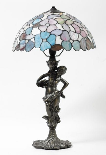 Lampe de table de style Tiffany, XXe siècle
Avec u