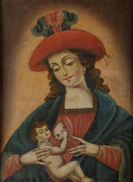 CUZCO-SCHULE 
(19.–20. Jahrhundert)
„Madonna mit d
