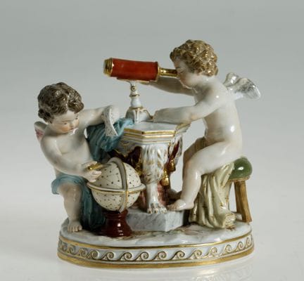 "Allegoria dell'astronomia", Meissen, fine XIX - i
