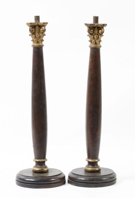 Coppia di colonne, Spagna, XX secolo
In legno inta
