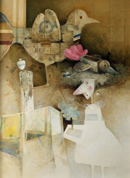 MANUEL LOPEZ HERRERA 
Madrid (1946)
"Toy Dove"
Oli