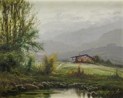 SPANISCHE SCHULE 
(20. Jahrhundert)
„Hirte am See“