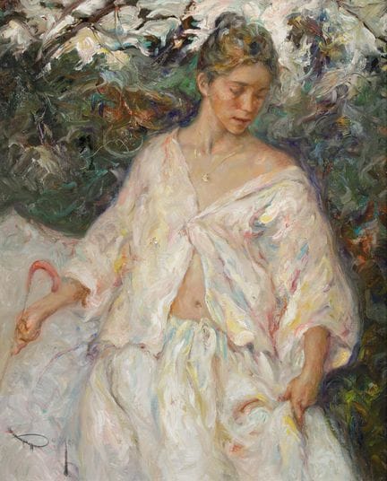 JOSE ROYO 
Valencia (1941)
„Frau mit Sonnenschirm“