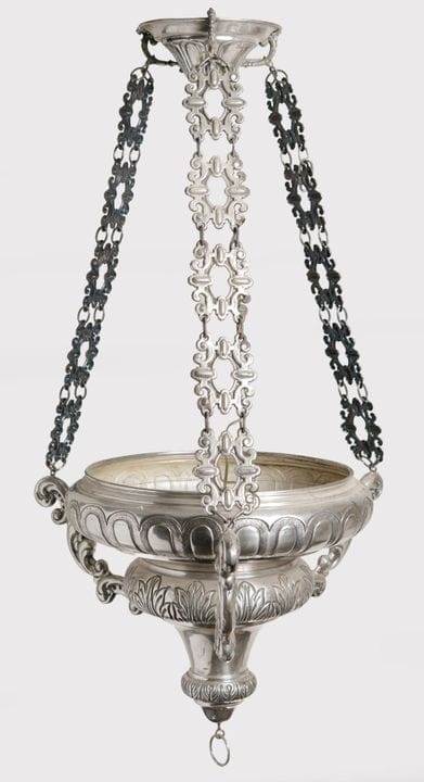 Lampada votiva ispirata ai modelli del XVII secolo