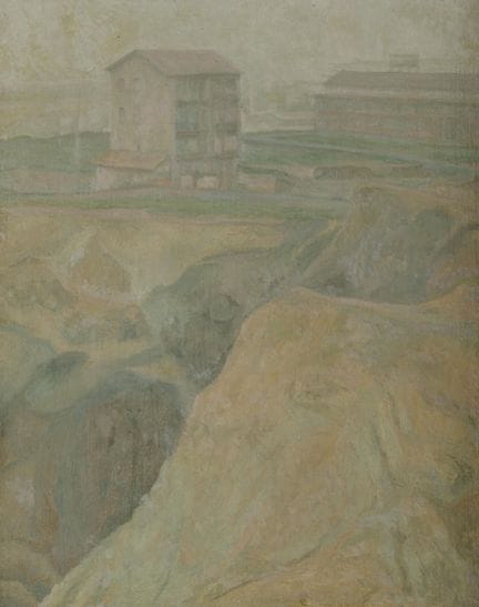 SCUOLA SPAGNOLA 
(XX secolo)
"Paesaggio"
Olio su t