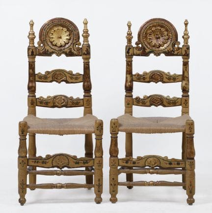 Coppia di sedie maiorchine, XX secolo
In legno int