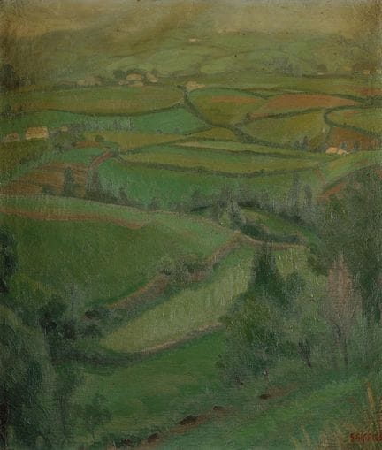 BRIONES 
(XX secolo)
"Paesaggio"
Olio su tela. 
Fi