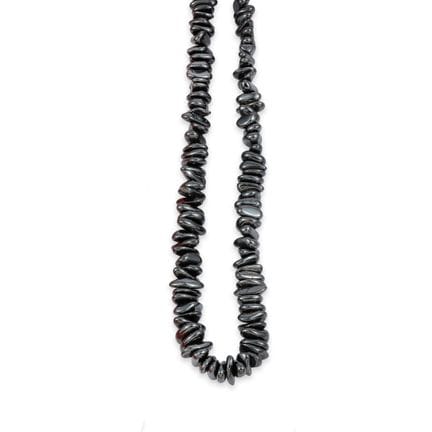 COLLAR DE CUENTAS DE HEMATITA Y PLATA
Collar compu