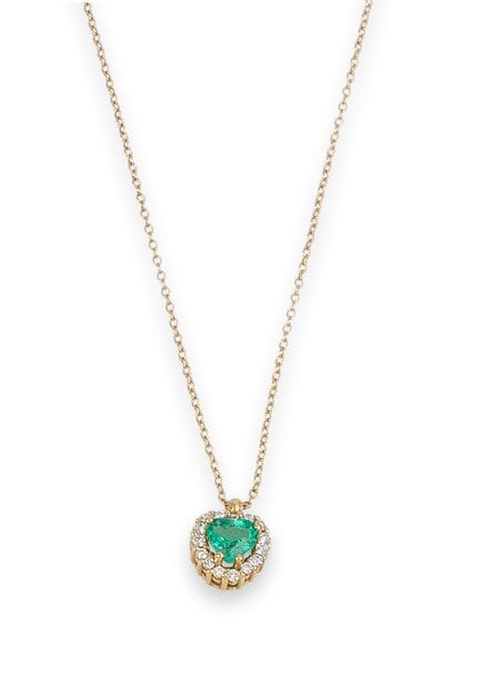COLLAR DE ORO CON ESMERALDA Y DIAMANTES
Collar de 