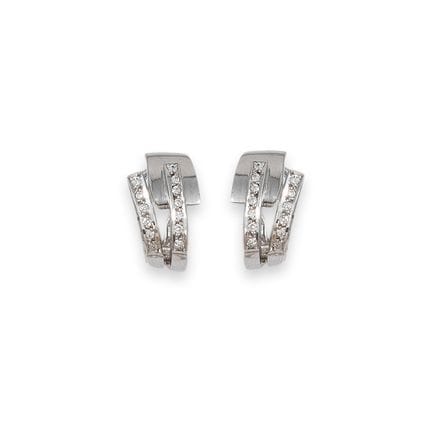 OHRRINGE, WEISSGOLD MIT DIAMANTEN
Ein Paar Creolen
