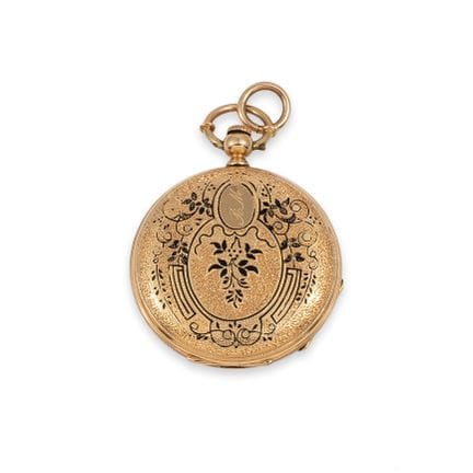OROLOGIO DA TASCA SAVONNETTE, JAQUES ROULET, ORO E